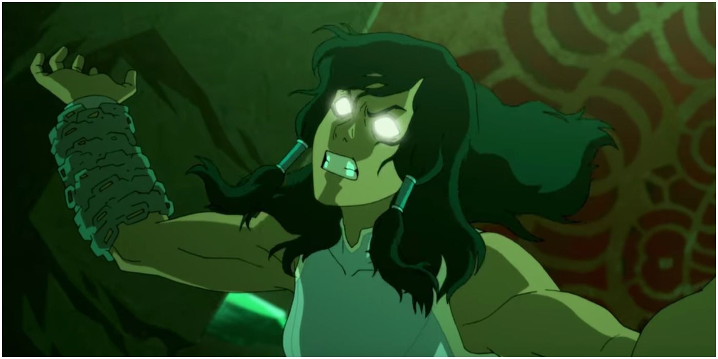 Korra Forced into the Avatar State by the Red Lotus