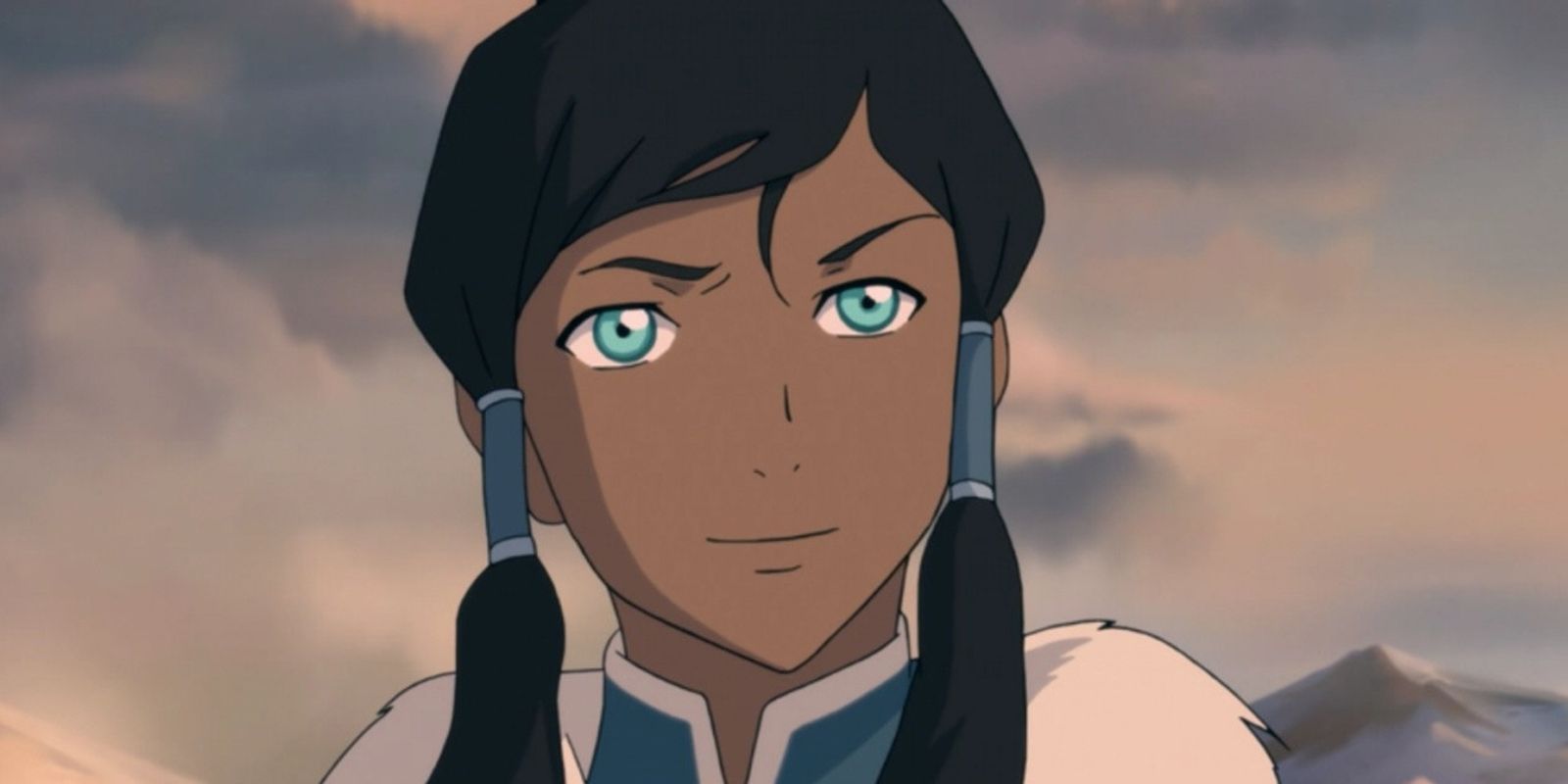 Korra frowining and looking confused in Avatar The Legend of Korra