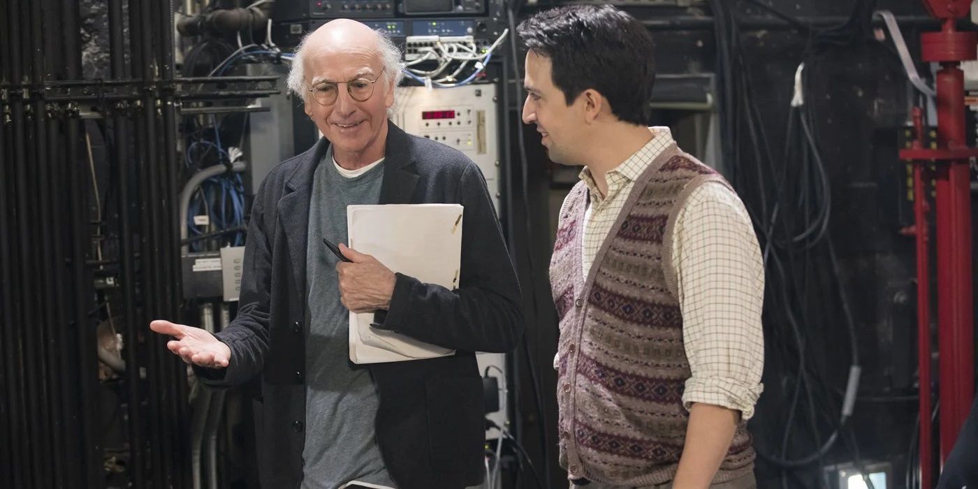 Larry David and Lin-Manuel Miranda discuss the play in Curb Your Enthusiasm