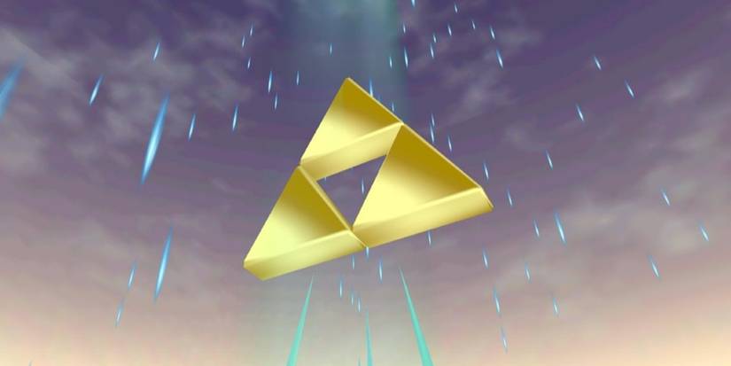 The Triforce in the sky as the point of entrance to the Sacred Realm in The Legend of Zelda: Ocarina of Time