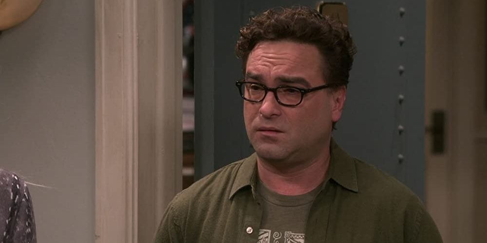 Leonard Hofstadter about to cry in The Big Bang Theory