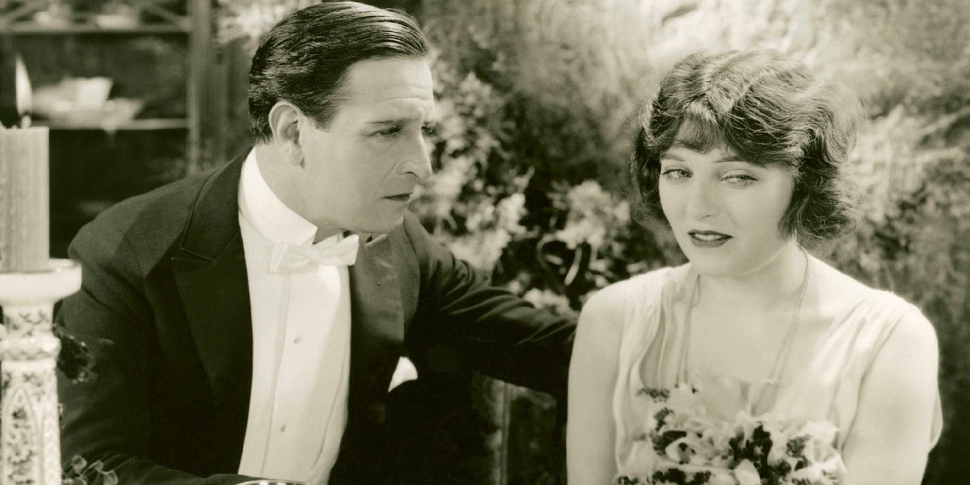 A screenshot from the 1924 silent film Lilies of the Field
