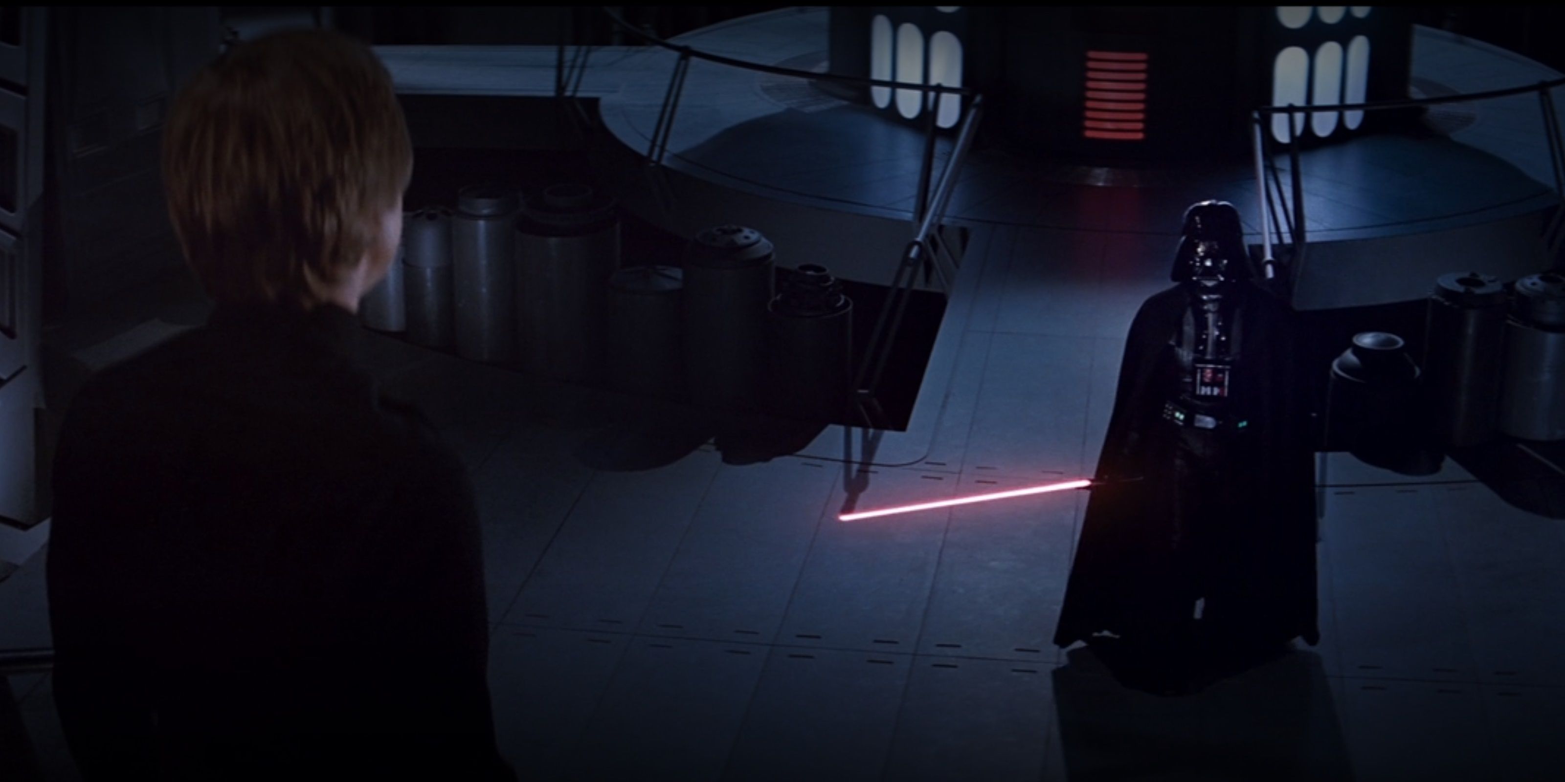 Luke and Vader in Return of the Jedi