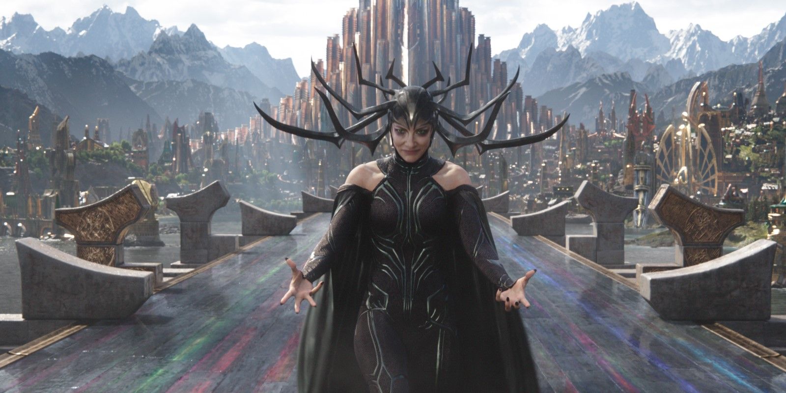 MCU Hela - A scene from Thor Ragnarok