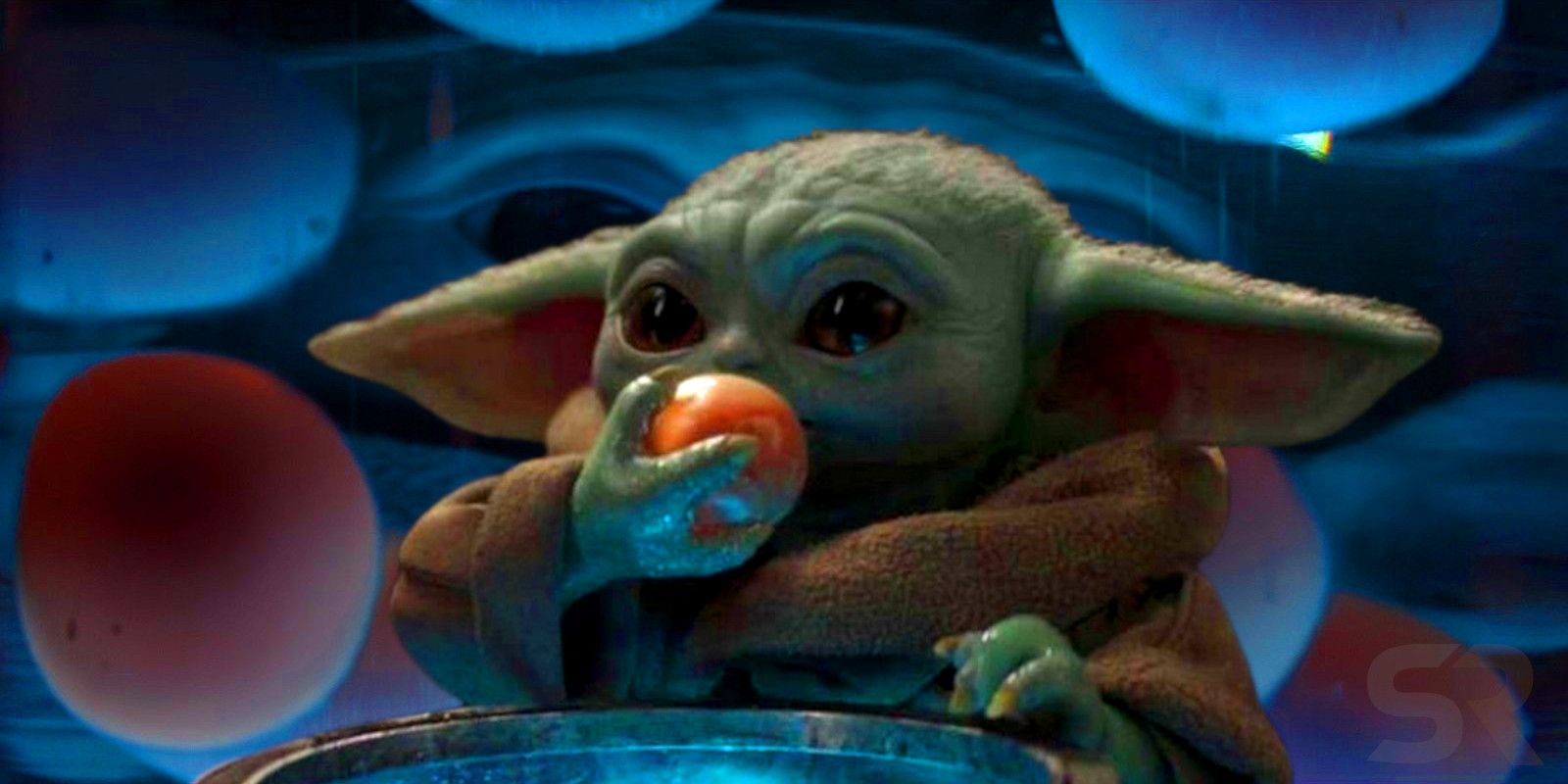 Mandalorian Baby Yoda Eat Eggs