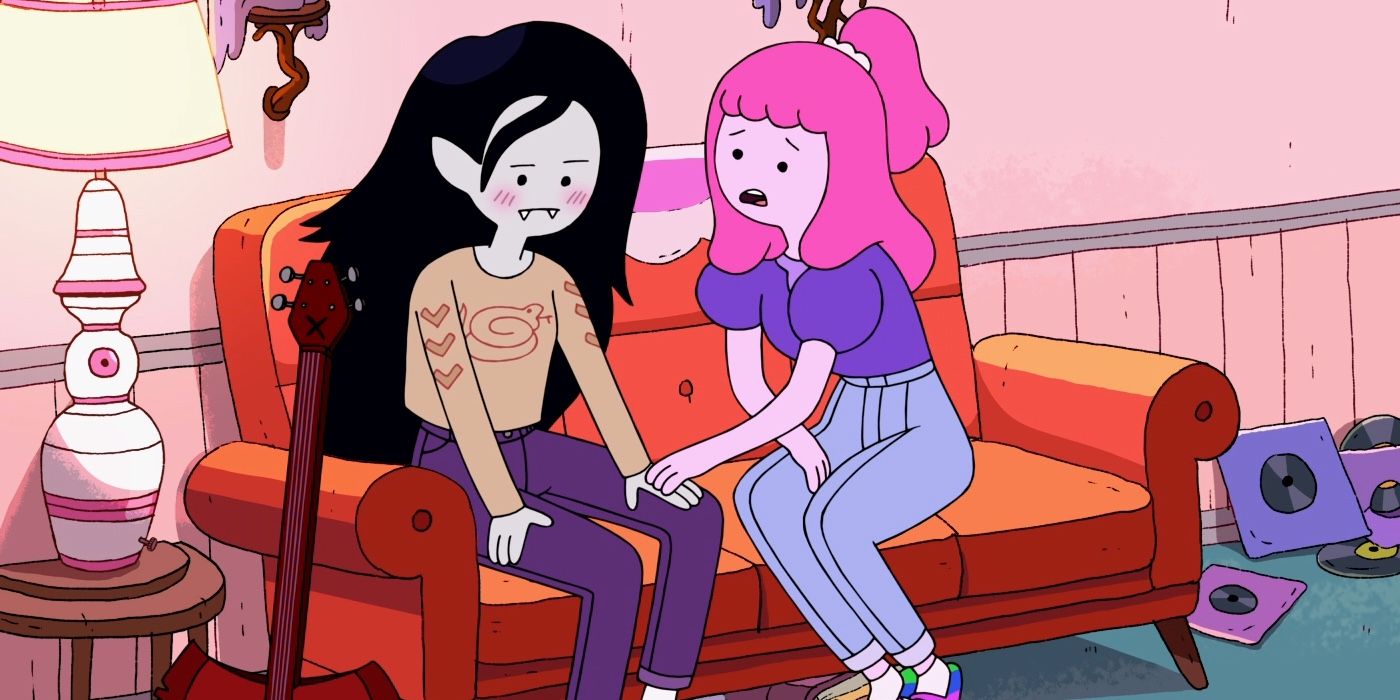 Marceline e Jujuba se consolam em Adventure Time_ Distant Lands Obsidian