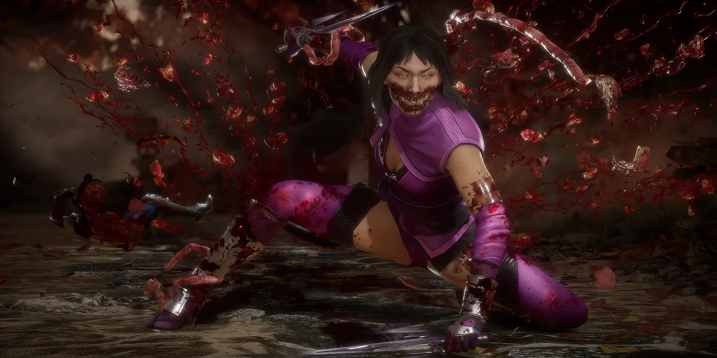 Mileena Fatality in Mortal Kombat 11.