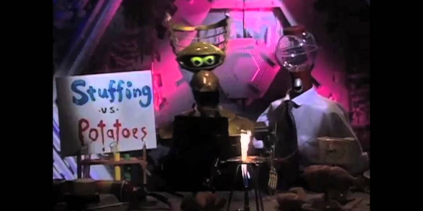 Mystery Science Theater 3000 Stuffing vs Potatoes Crow and Tom Servo