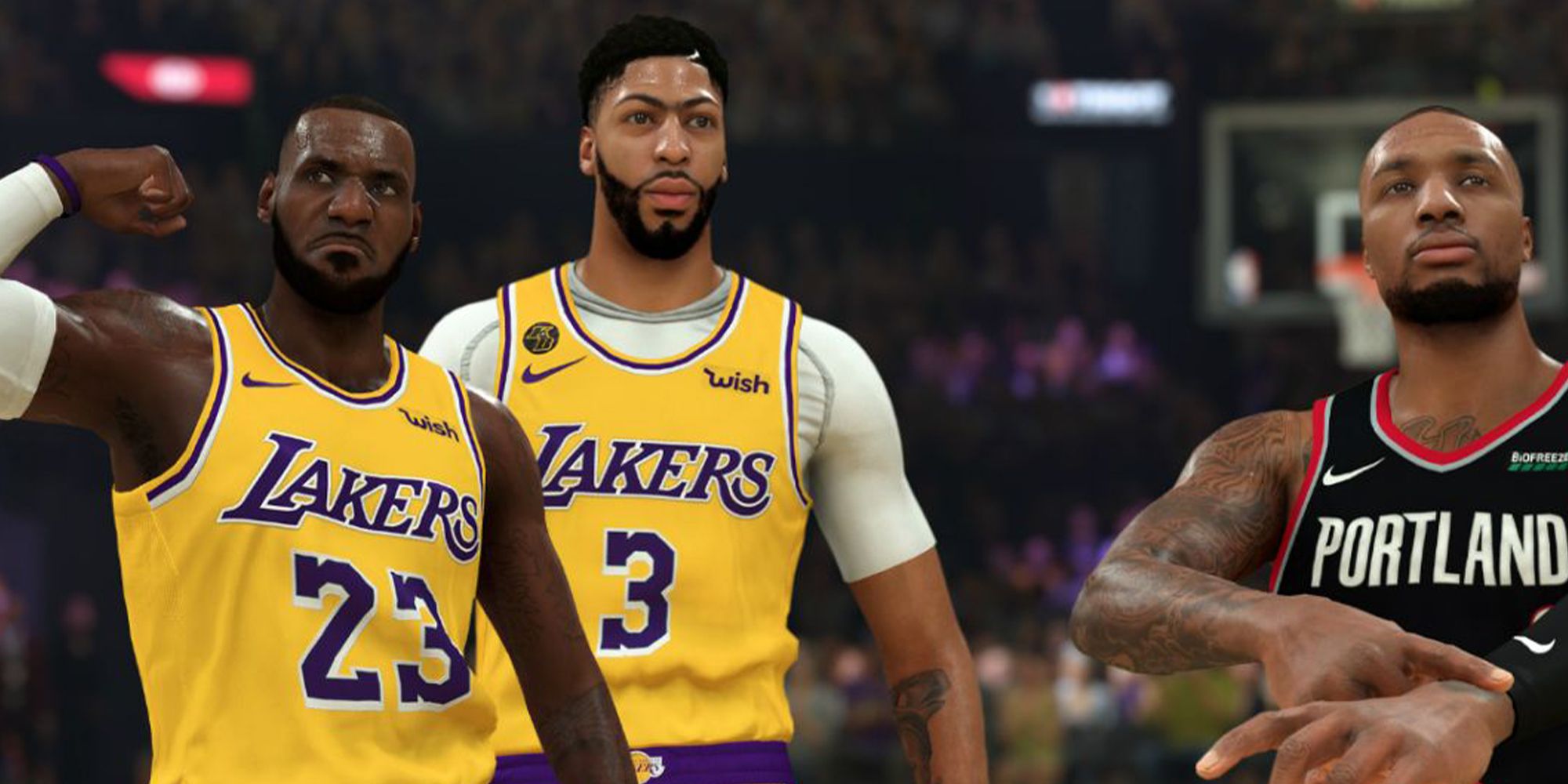 NBA 2K21 Lakers and Portland