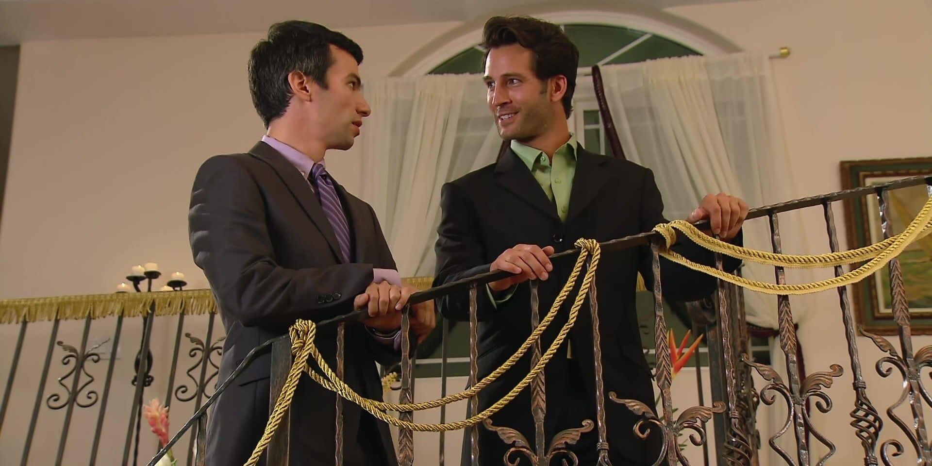 Nathan Talks To His Hunk Host
