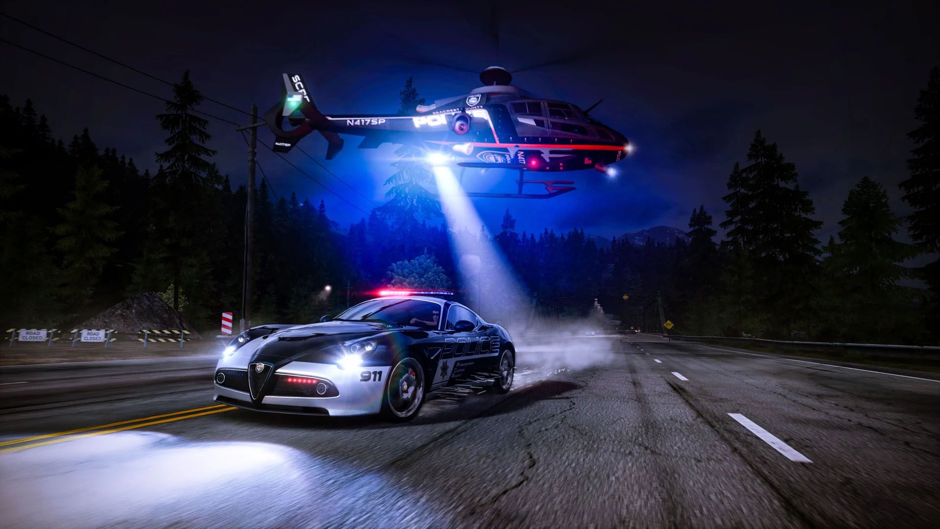 Need For Speed Remastered Cop Helicopter