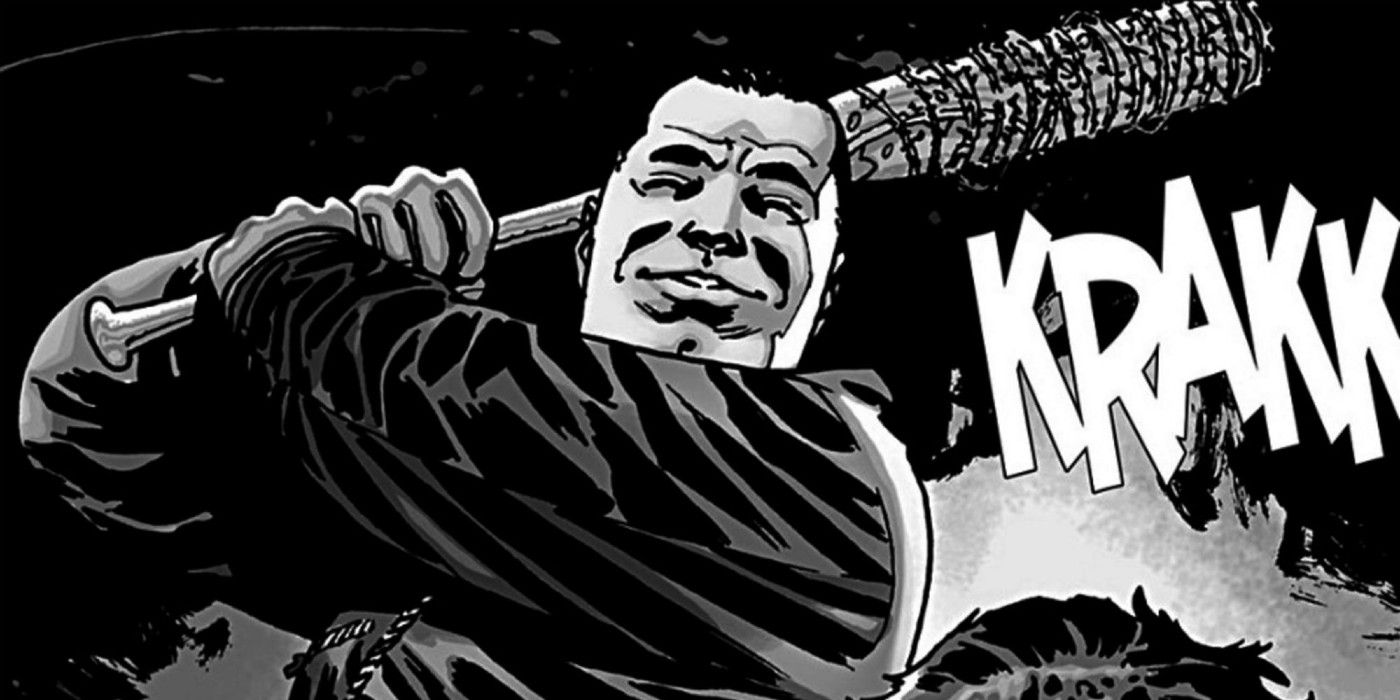 Negan with Lucille from The Walking Dead comic
