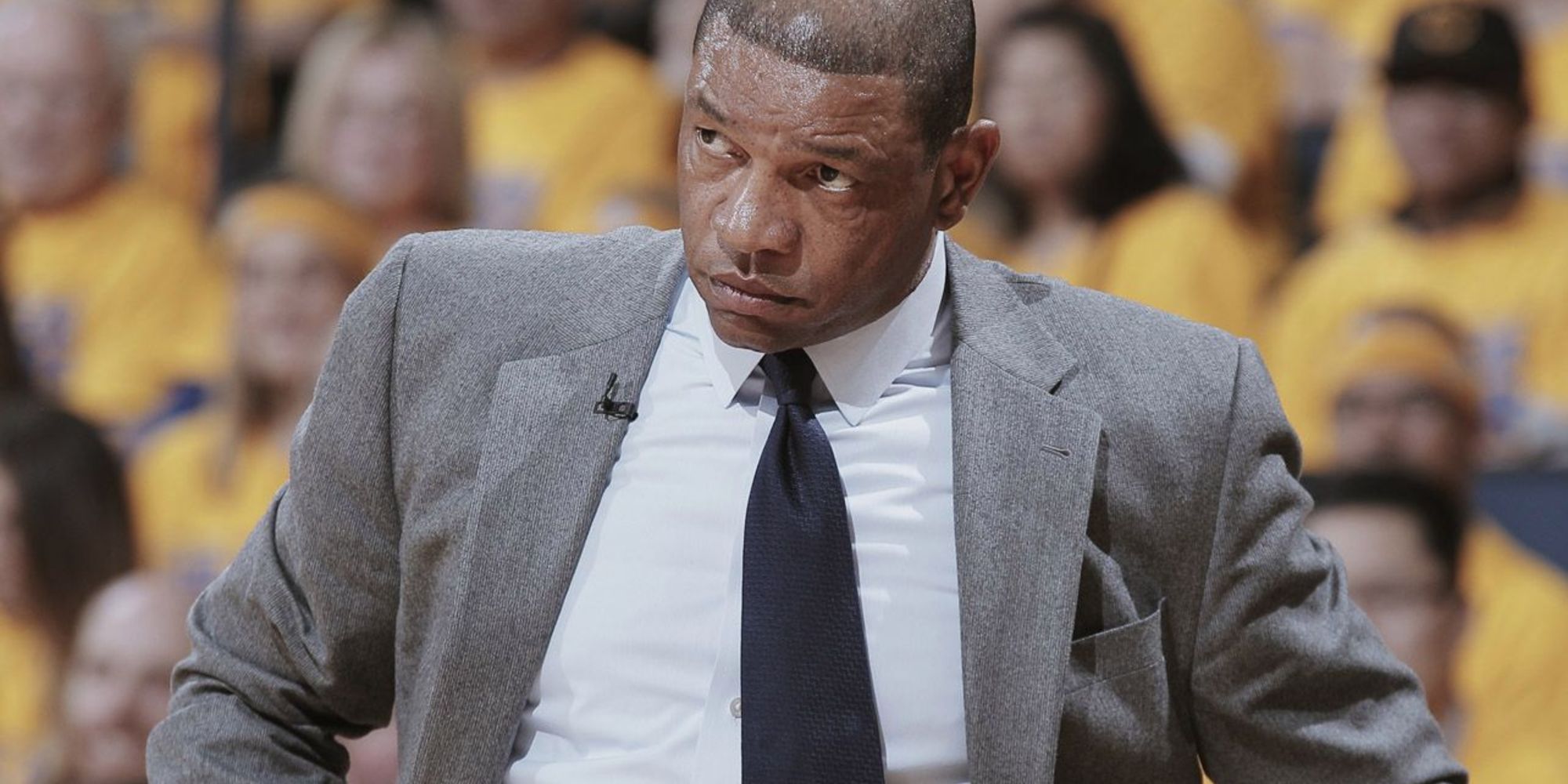 Doc Rivers looks on from the sidelines