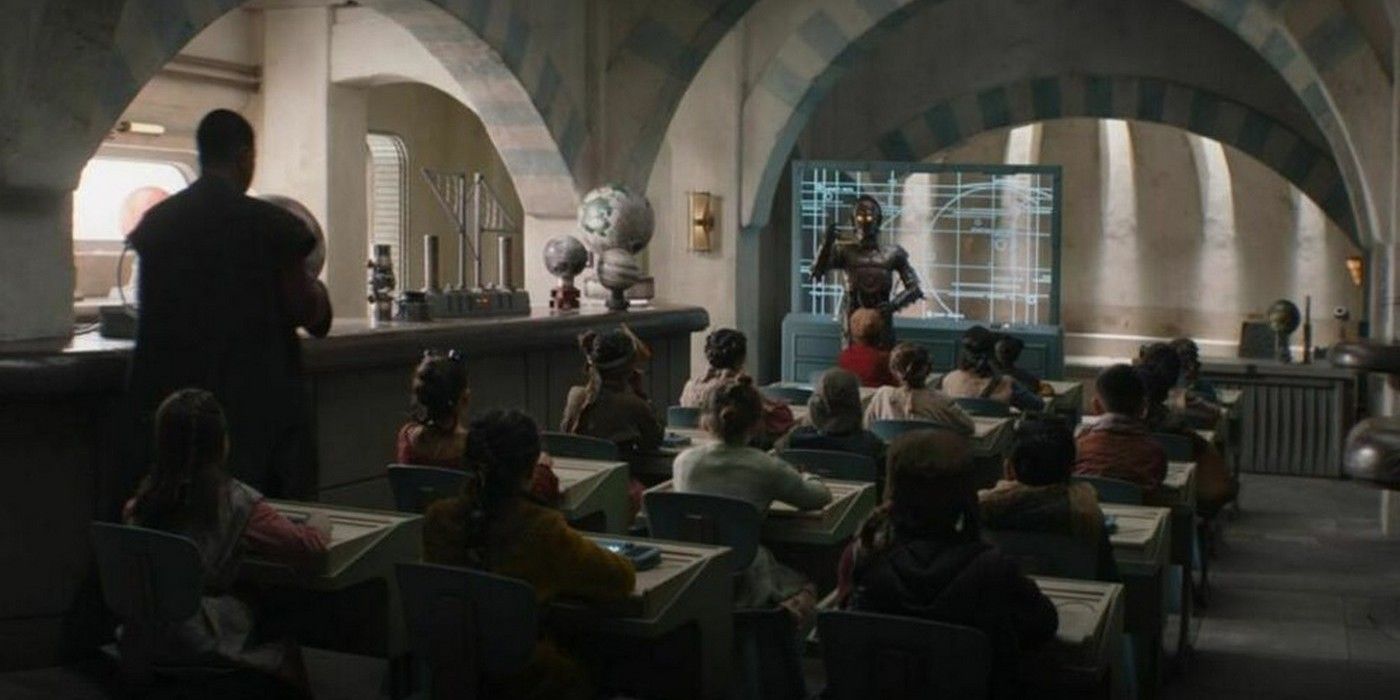 Nevarro classroom in The Mandalorian