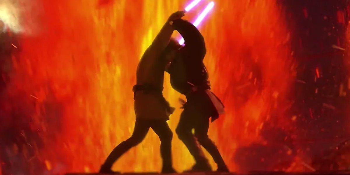 Obi-Wan vs Anakin in Revenge of the Sith