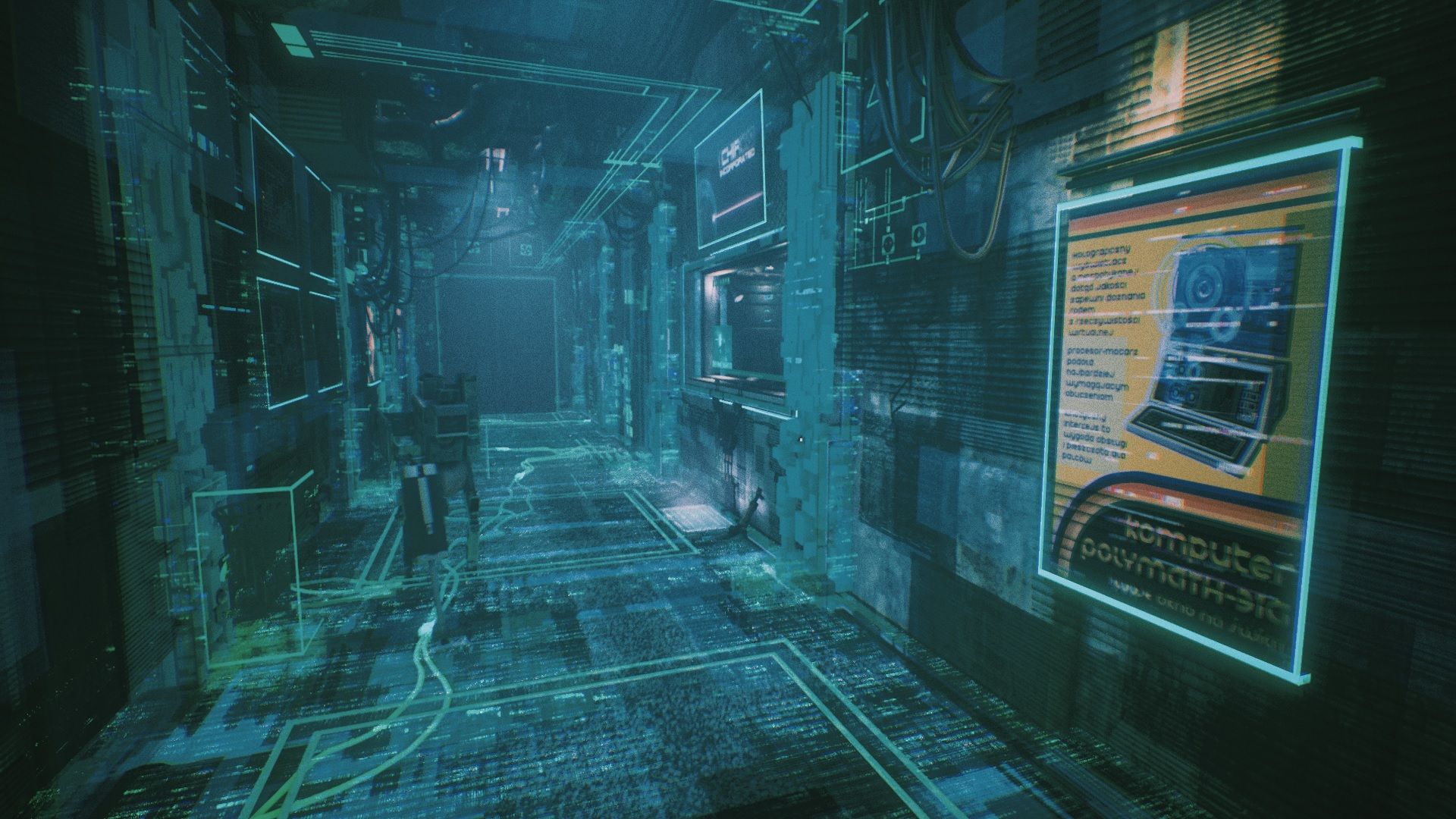 Screenshot of the inside of a building in Observer: System Redux.