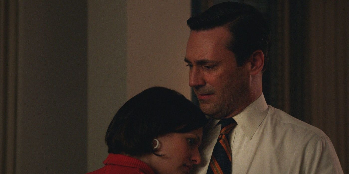 Peggy and Don dance on Mad Men