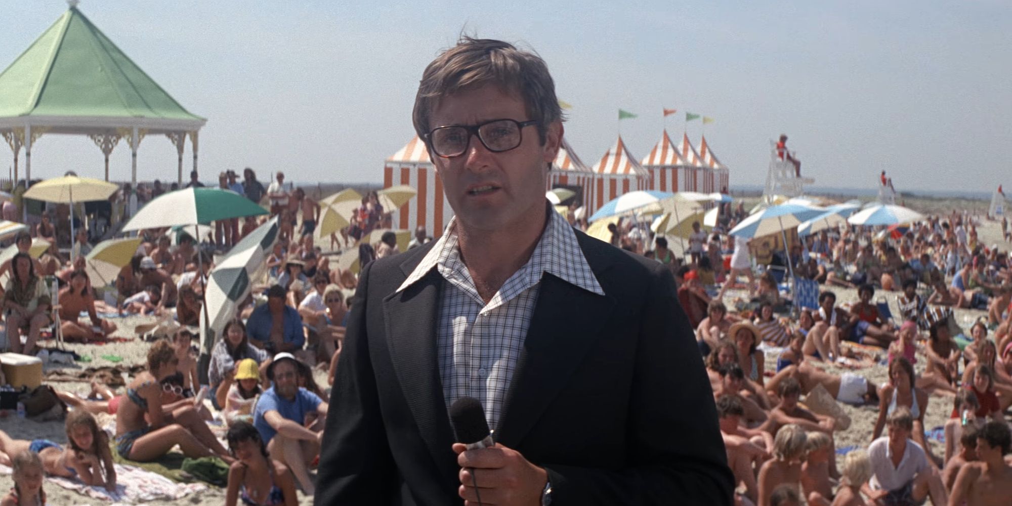 Peter Benchley as the reporter in Jaws