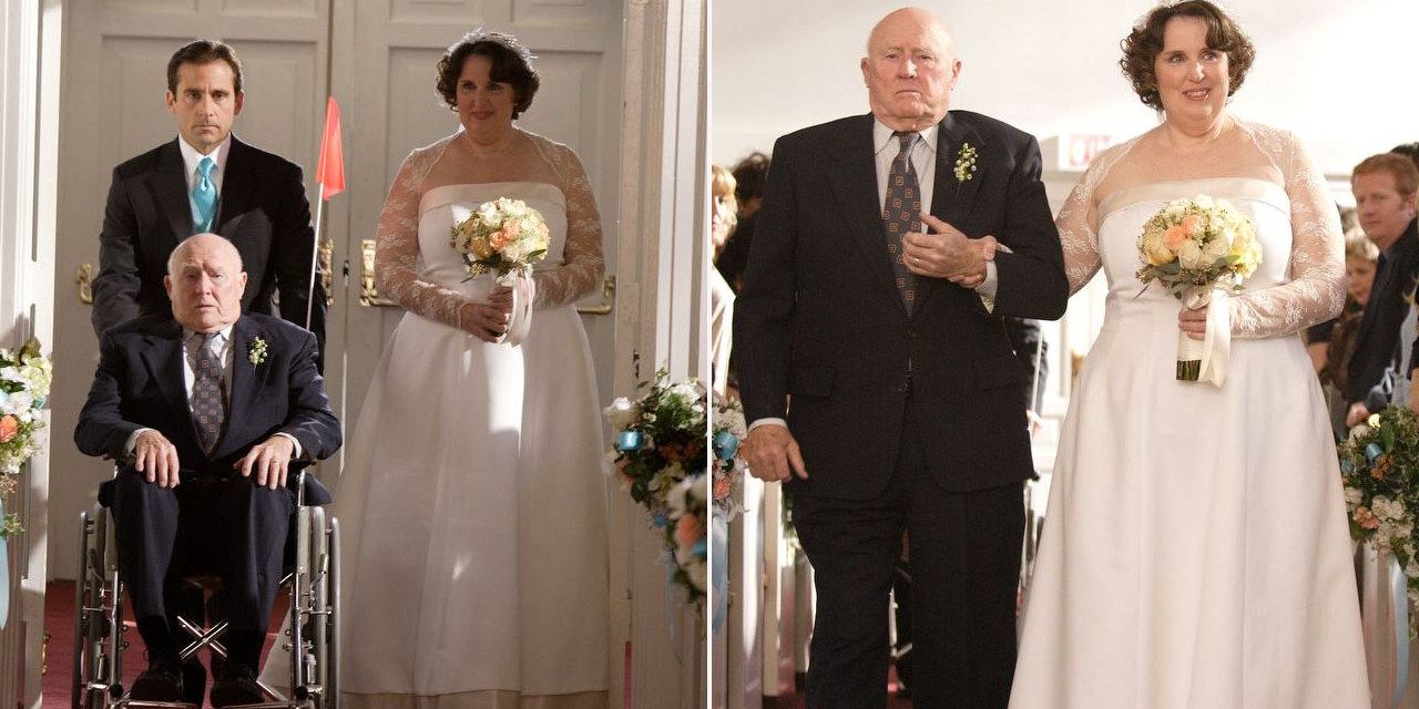 Phyllis-Wedding-The-Office Michael Scott Dad Aisle