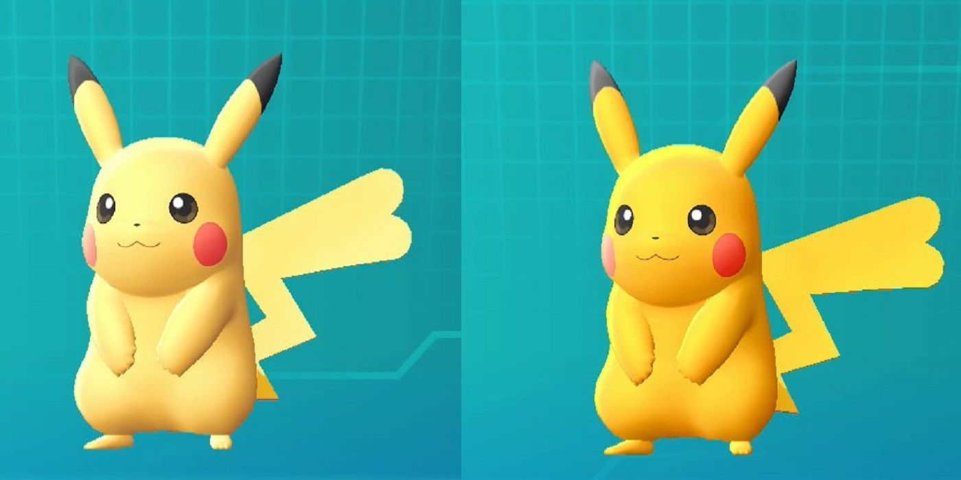 Pikachu shiny not shiny pokemon