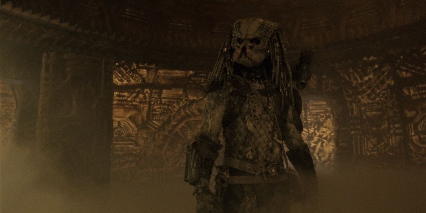 Greyback Elder Predator aboard the Yautja ship in Predator 2