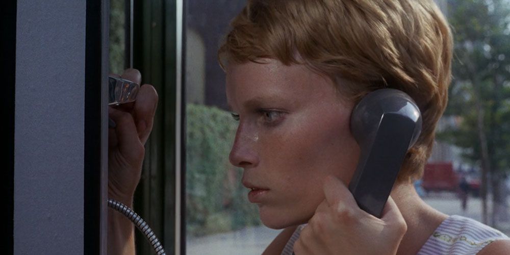 The phone booth scene in Rosemary's Baby