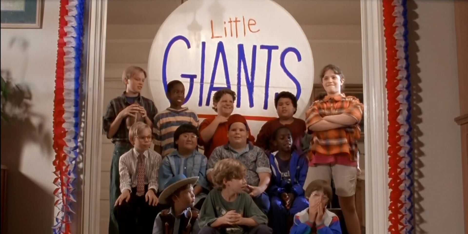 The cast of The Little Giants posing together