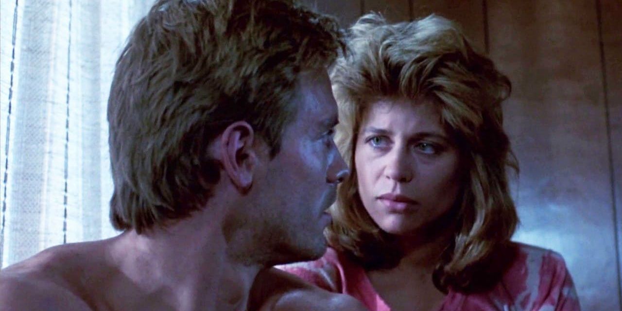 Sarah Connor and Kyle Reese in The Terminator