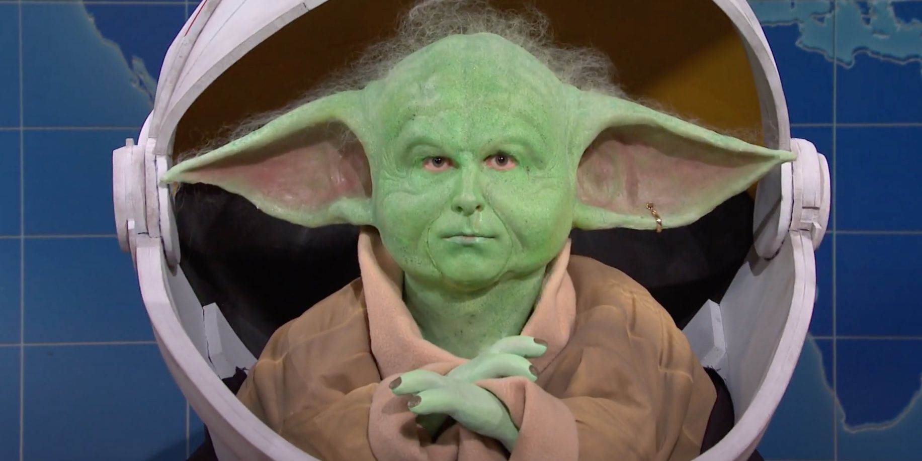Kyle Mooney as Baby Yoda in Saturday Night Live