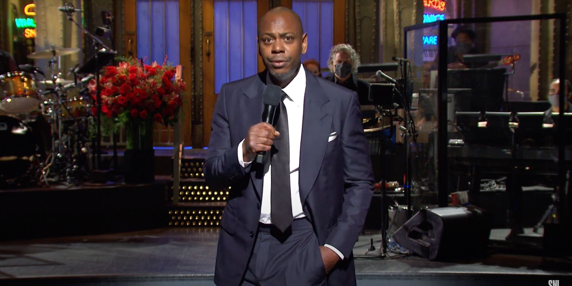 Dave Chappelle during his monologue in Saturday Night Live