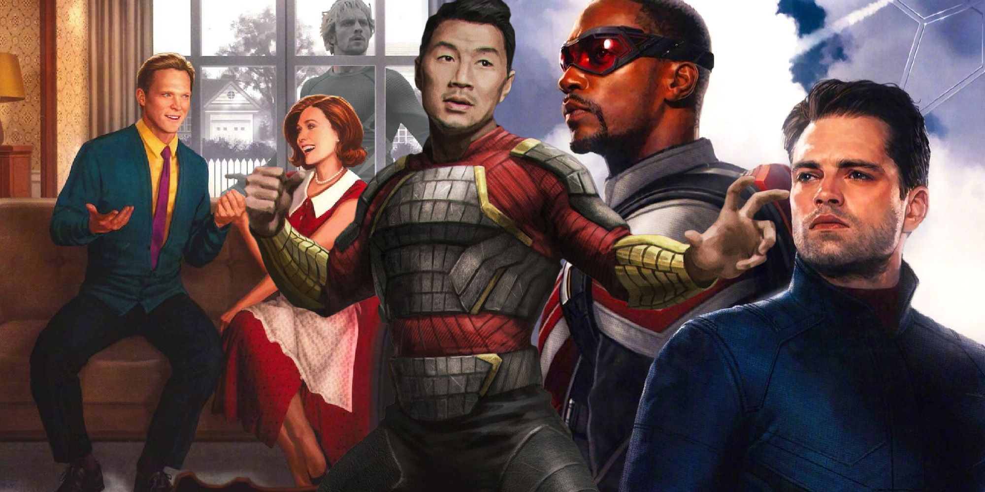 Shangchi Falcon and the winter soldier Wandavision