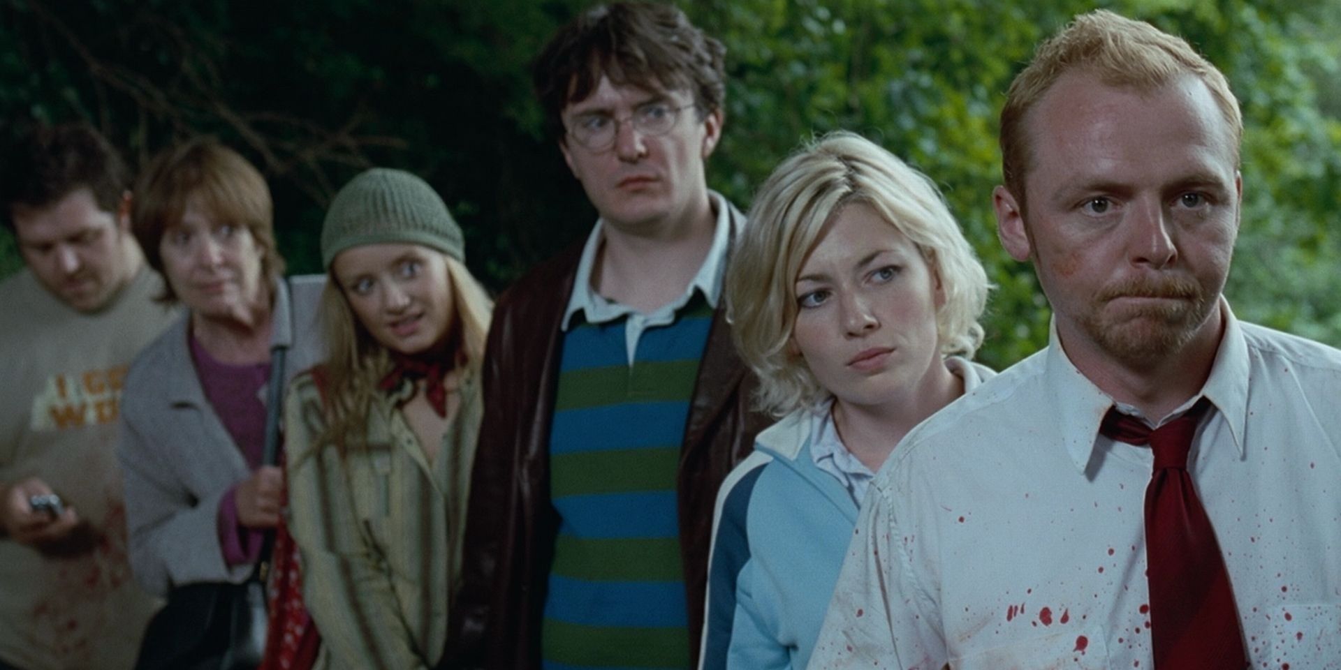 Shaun and the survivors in Shaun of the Dead