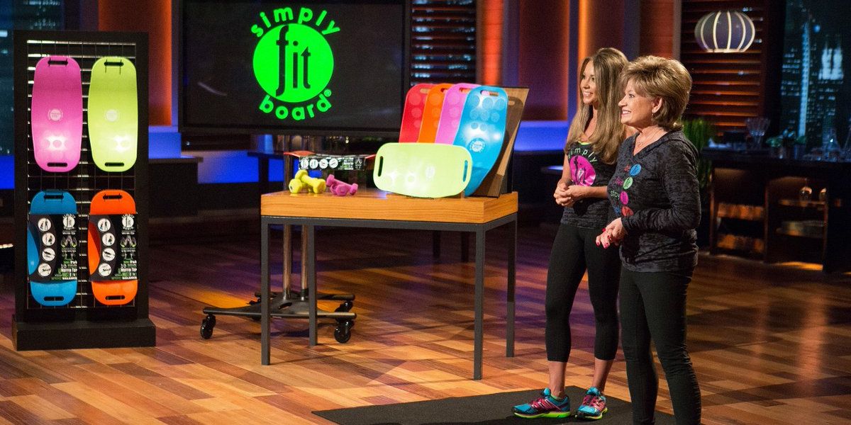 Mother-daughter duo Linda Clark and Gloria Hoffman pitch the Simply Fit Board