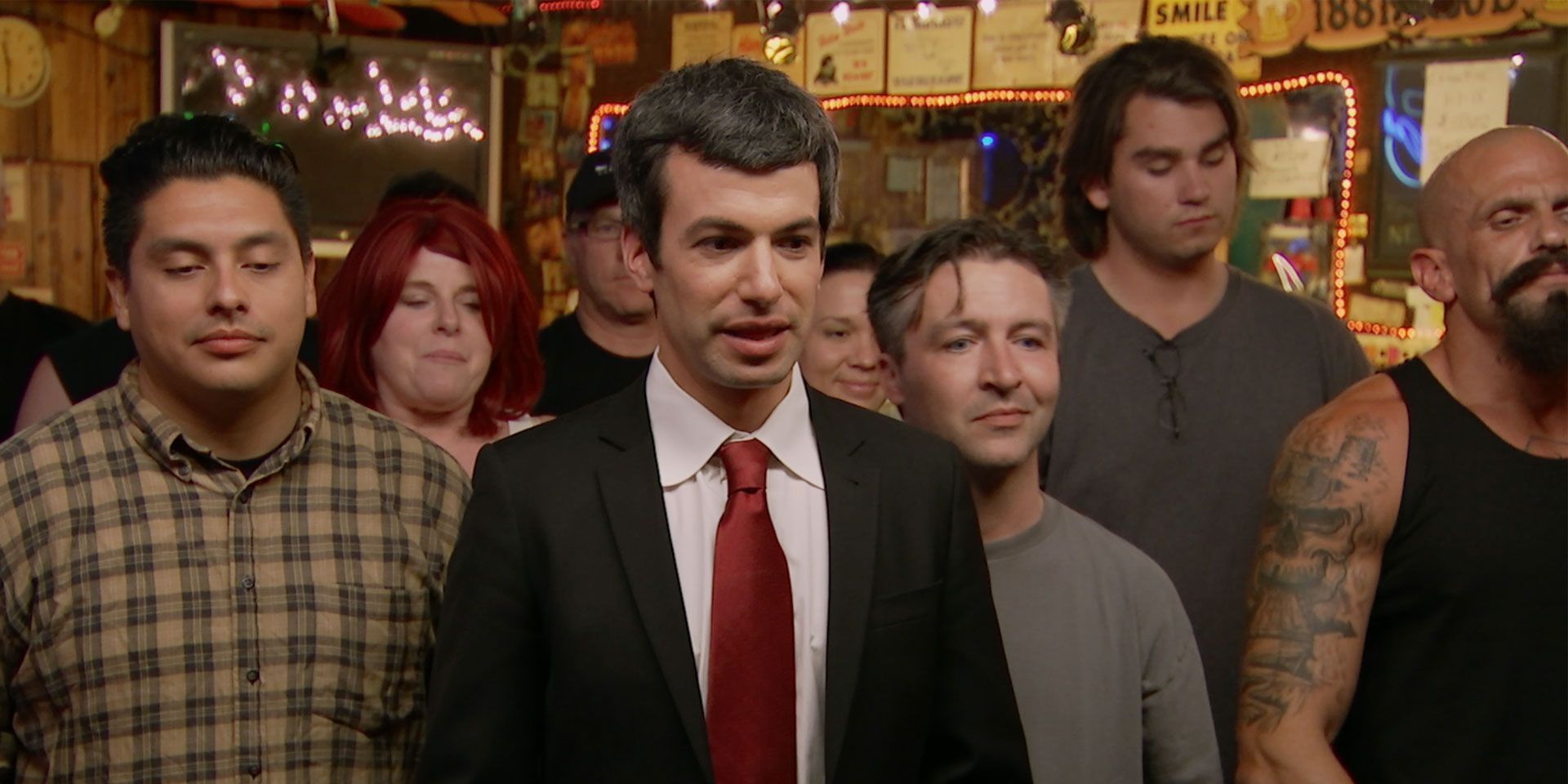 Nathan Surrounded By His Cast
