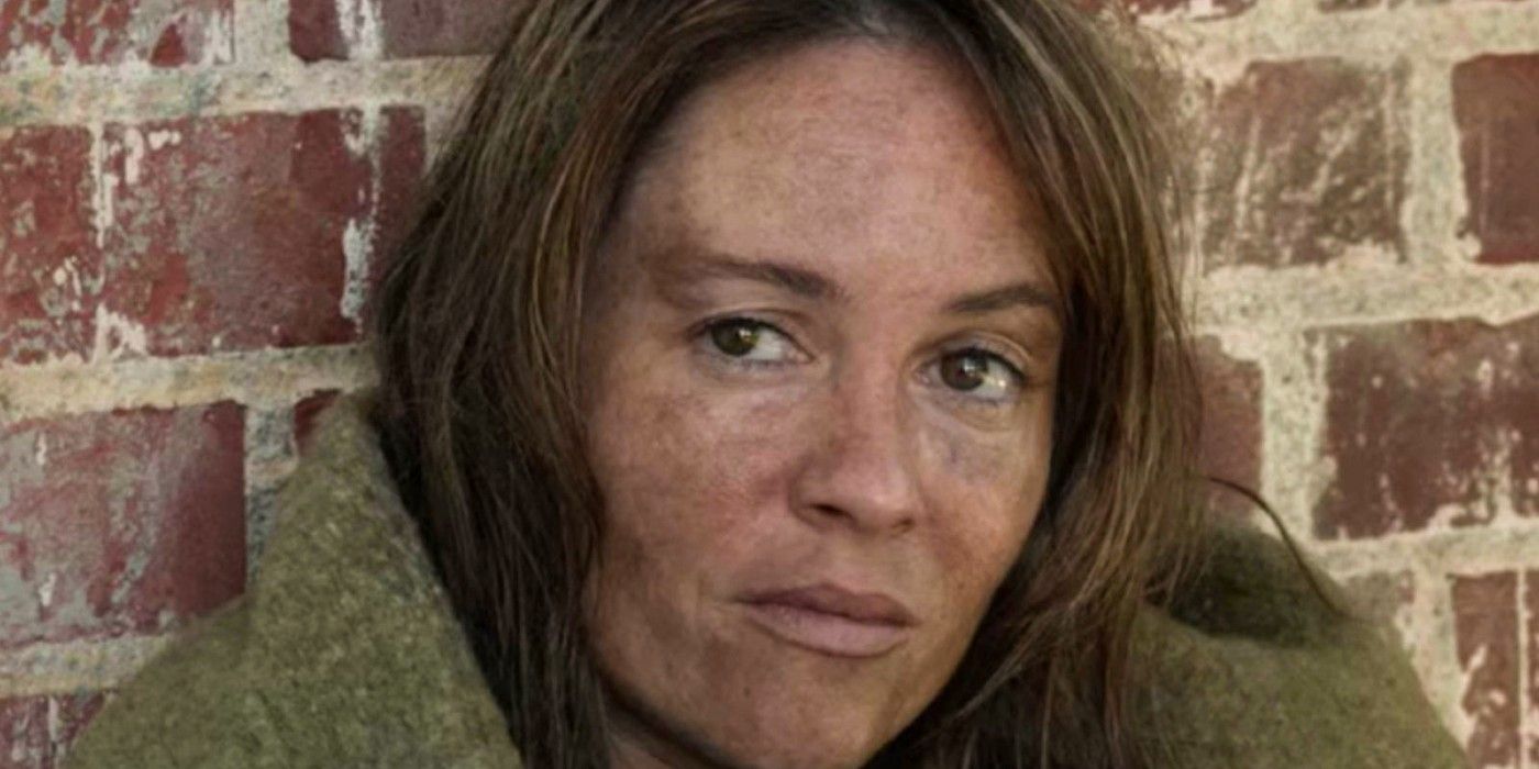 Olivia Burnette as the homeless woman in Sons of Anarchy