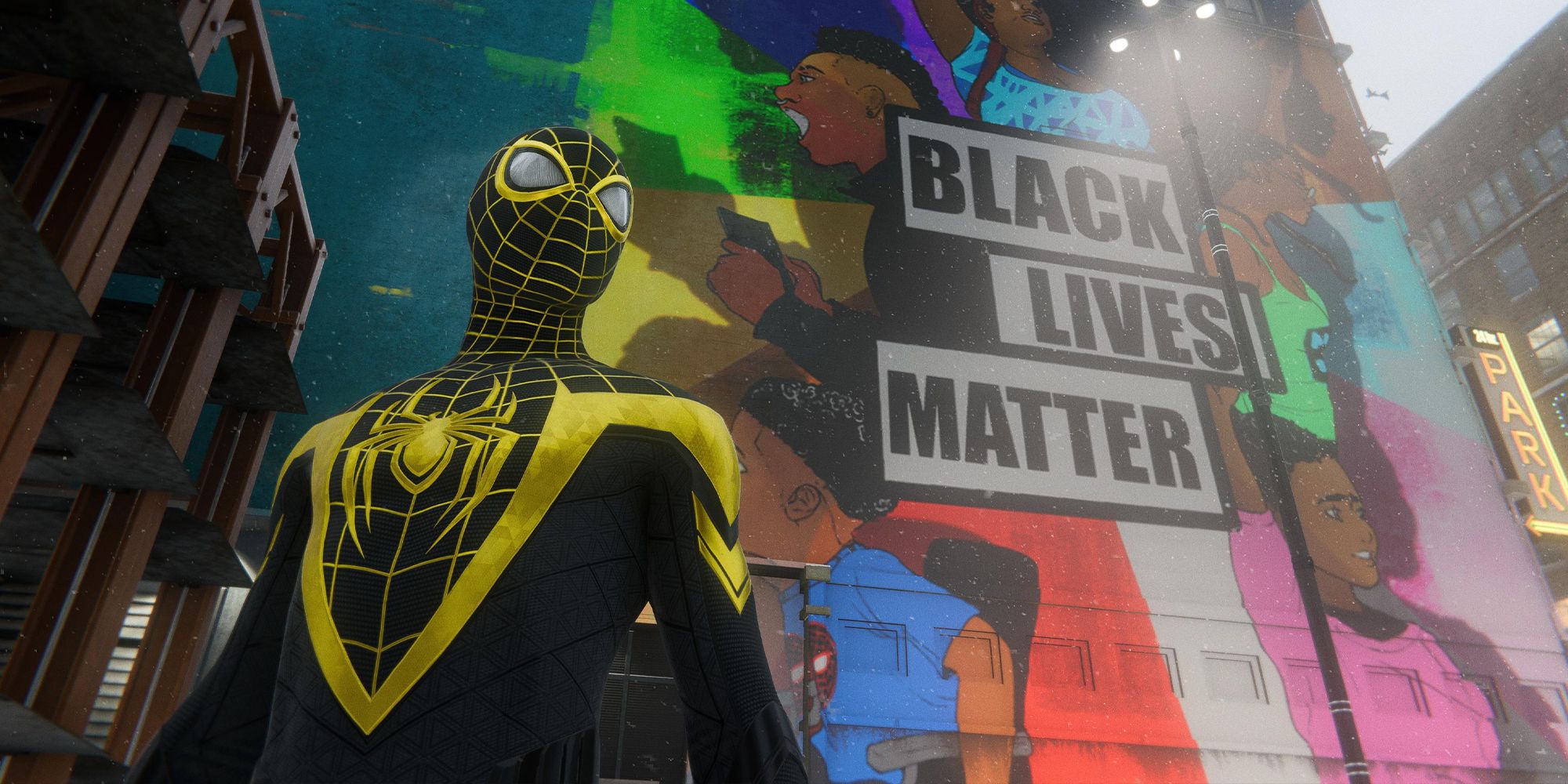 Spider Man Miles Morales Black Lives Matter.jpeg