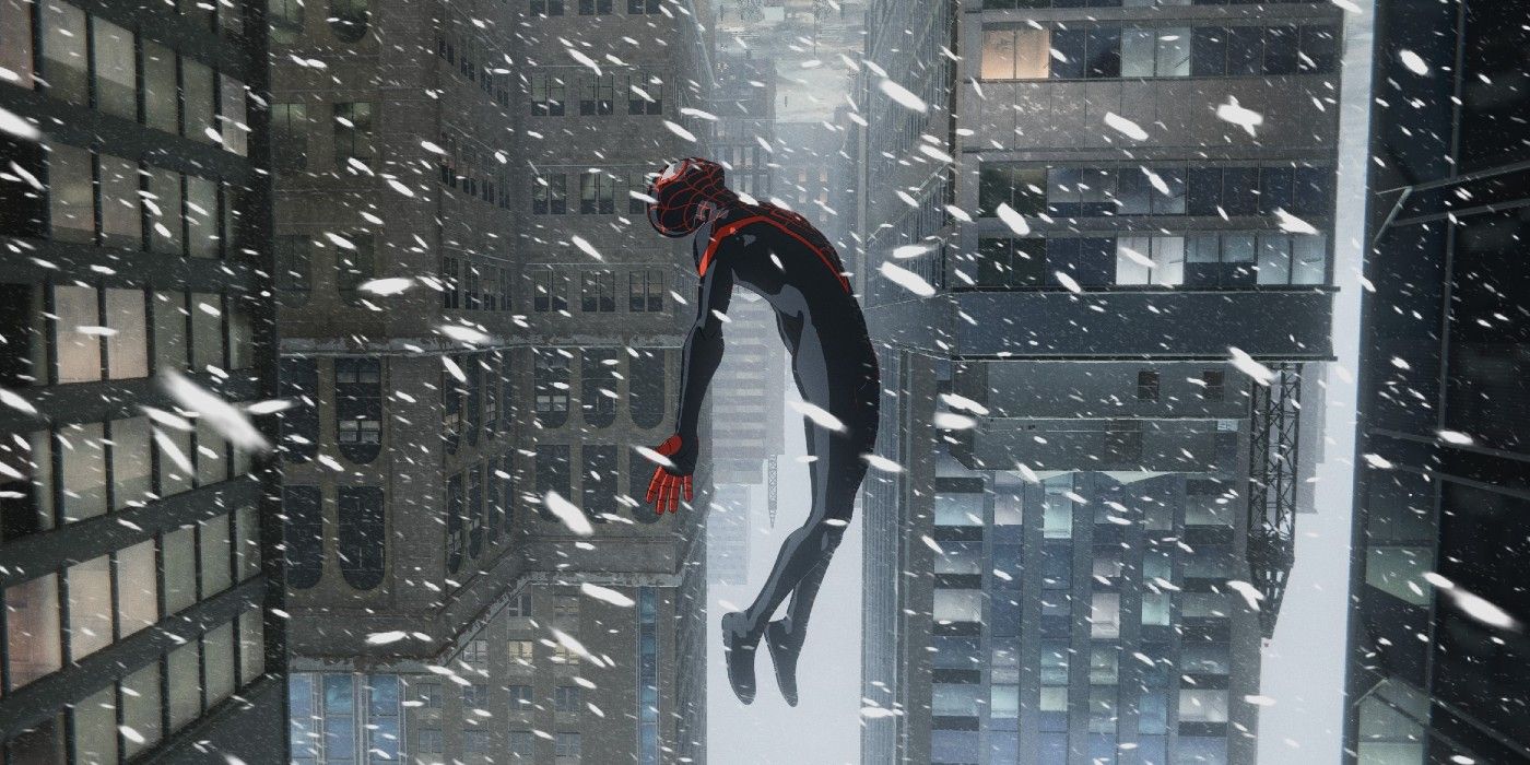 Spider Man Miles Morales Snowing
