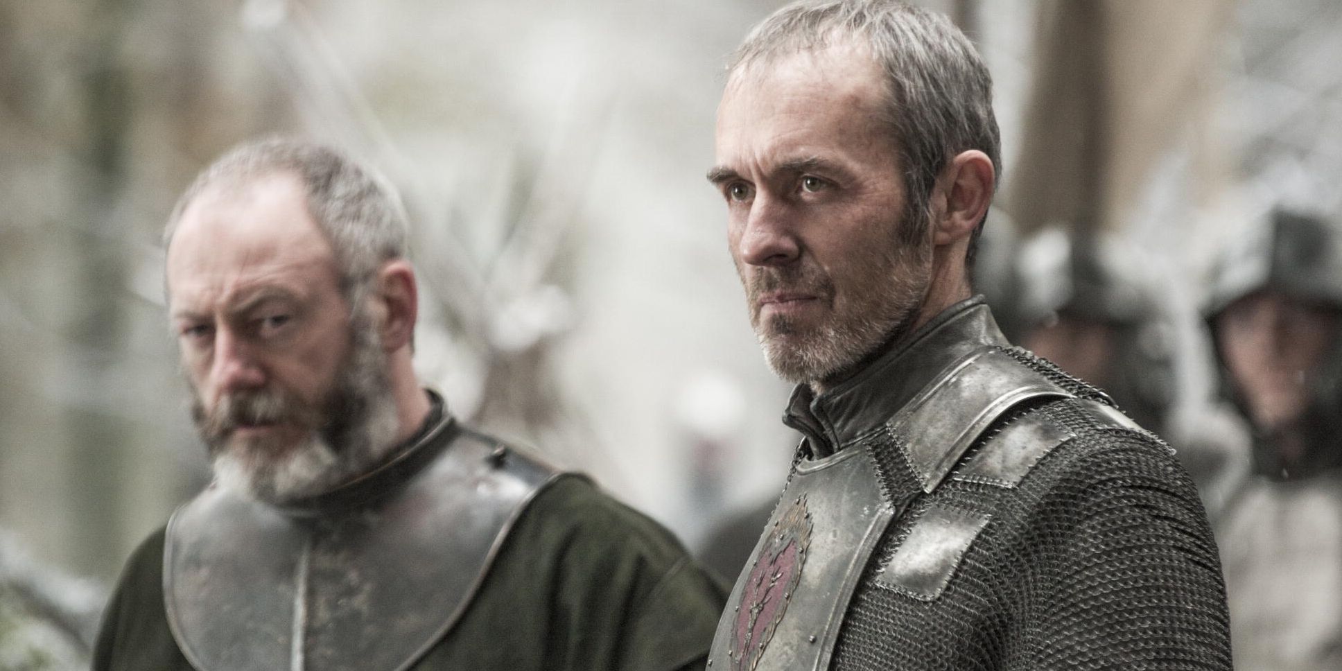 Davos Seaworth as Hand of the King to Stannis Baratheon