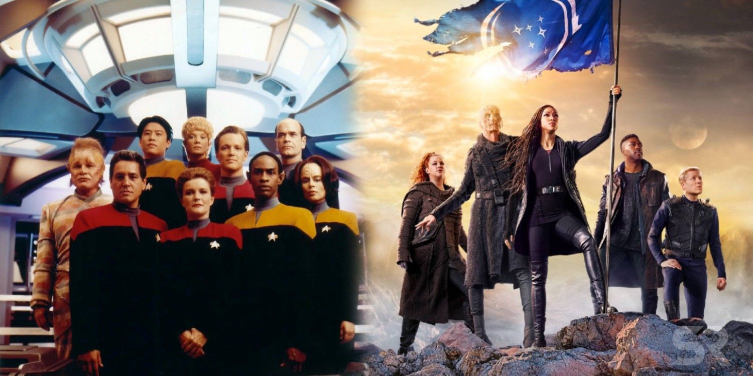 Star Trek Discovery And Star Trek Voyager Casts