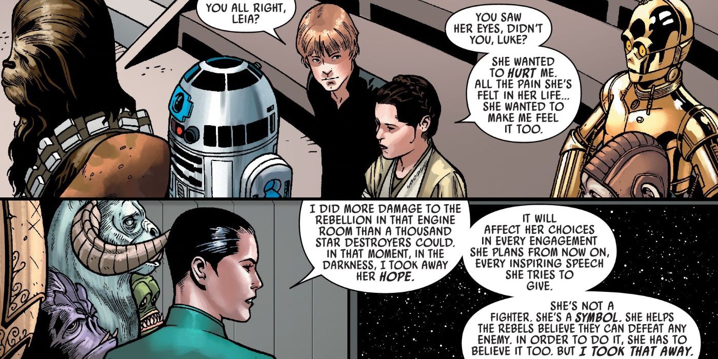 Star Wars Comic Leia vs Commander Zahra