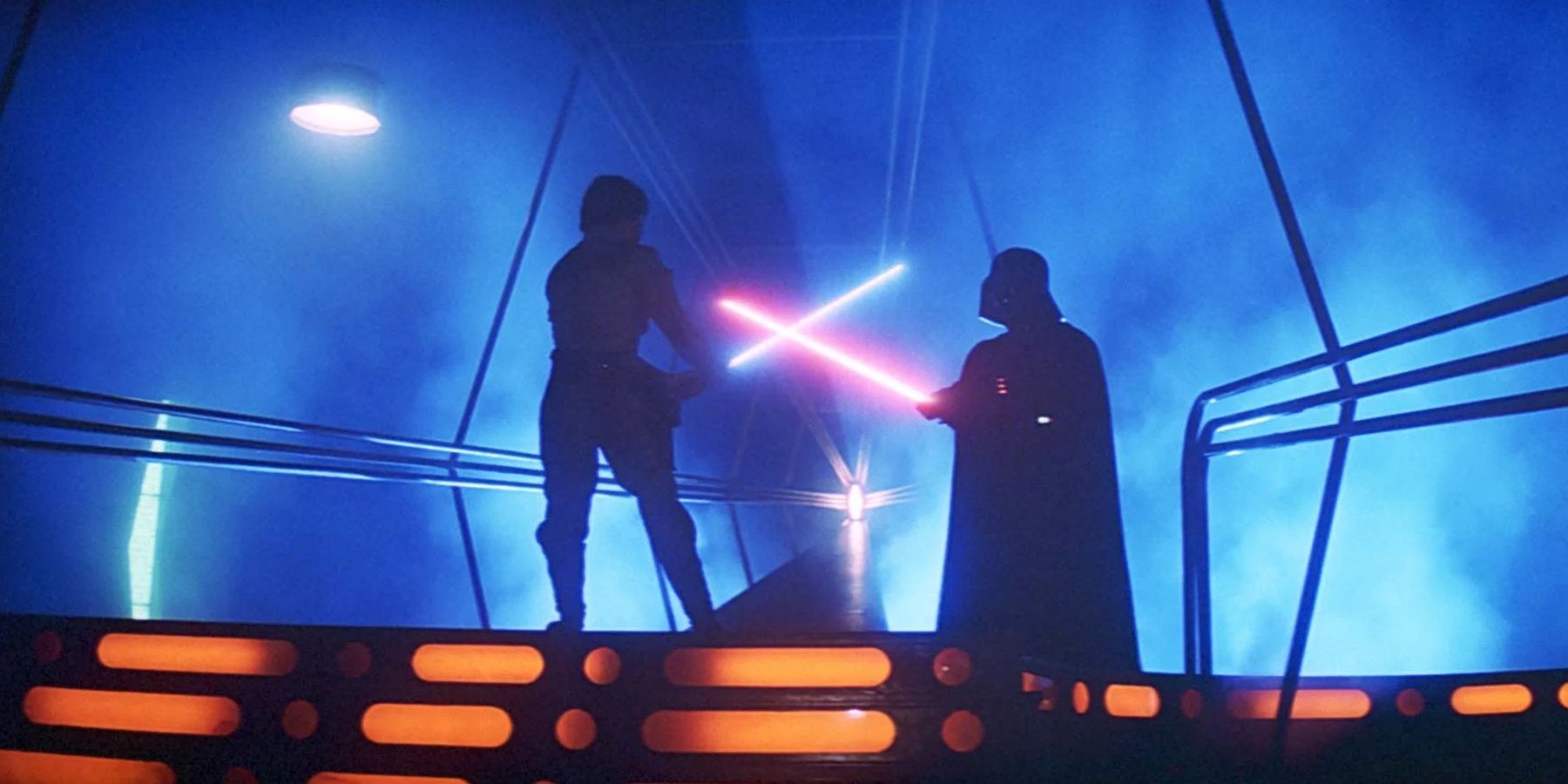 Luke Skywalker and Darth Vader fight in Star Wars: Episode V - The Empire Strikes Back