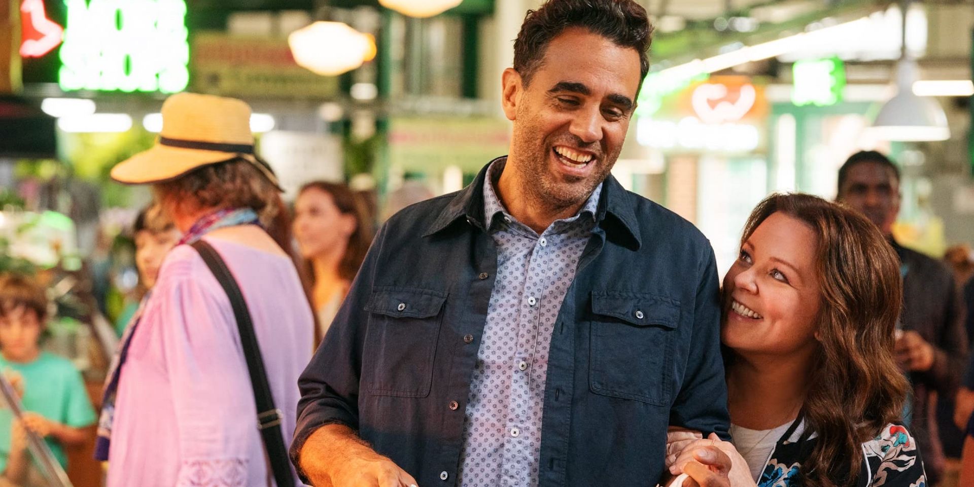 Bobby Cannavale and Melissa McCarthy in Superintelligence on HBO Max
