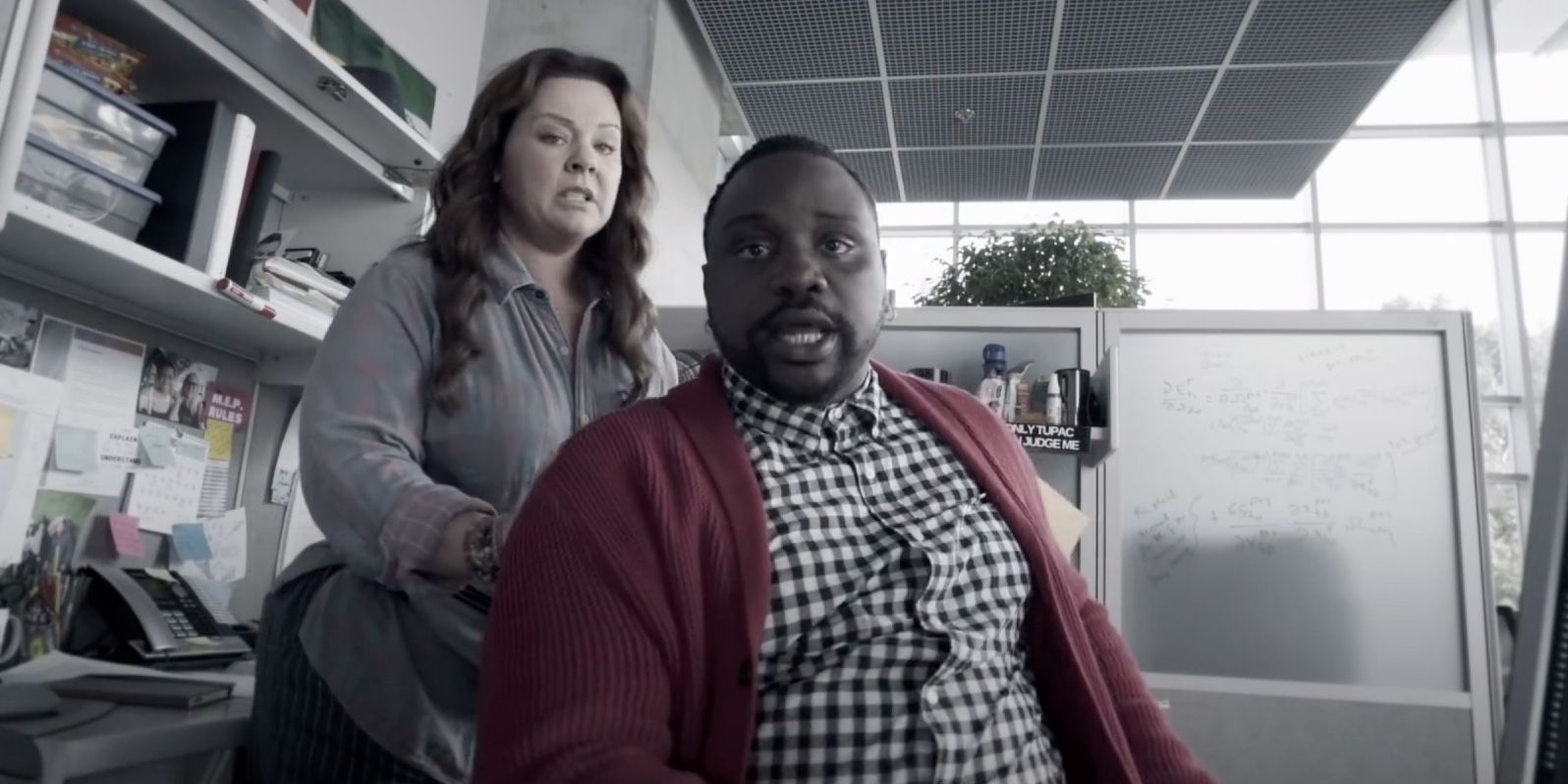 Melissa McCarthy and Brian Tyree Henry in Superintelligence on HBO Max