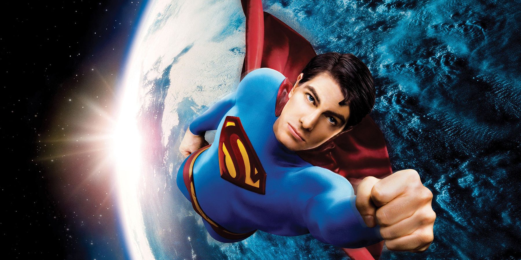 Superman flies into space in Superman Returns