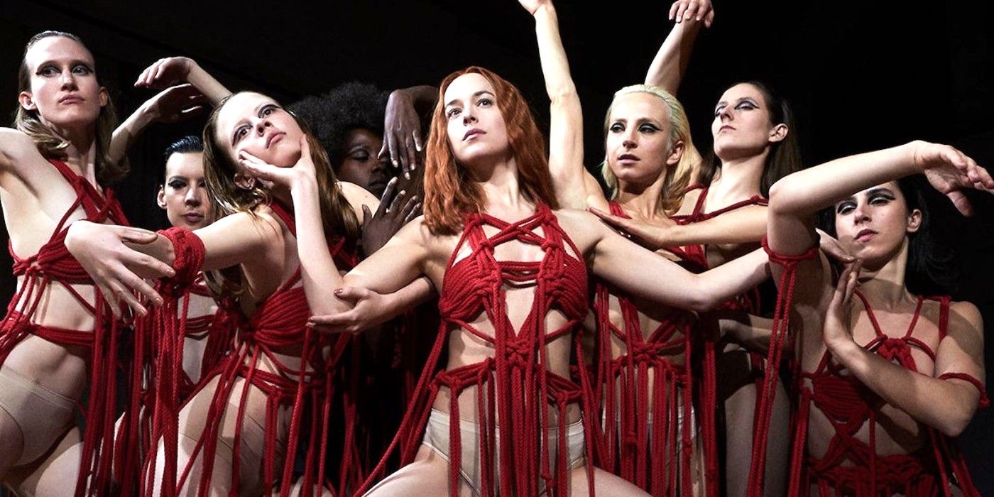 Dancing women on the poster of the Suspiria remake