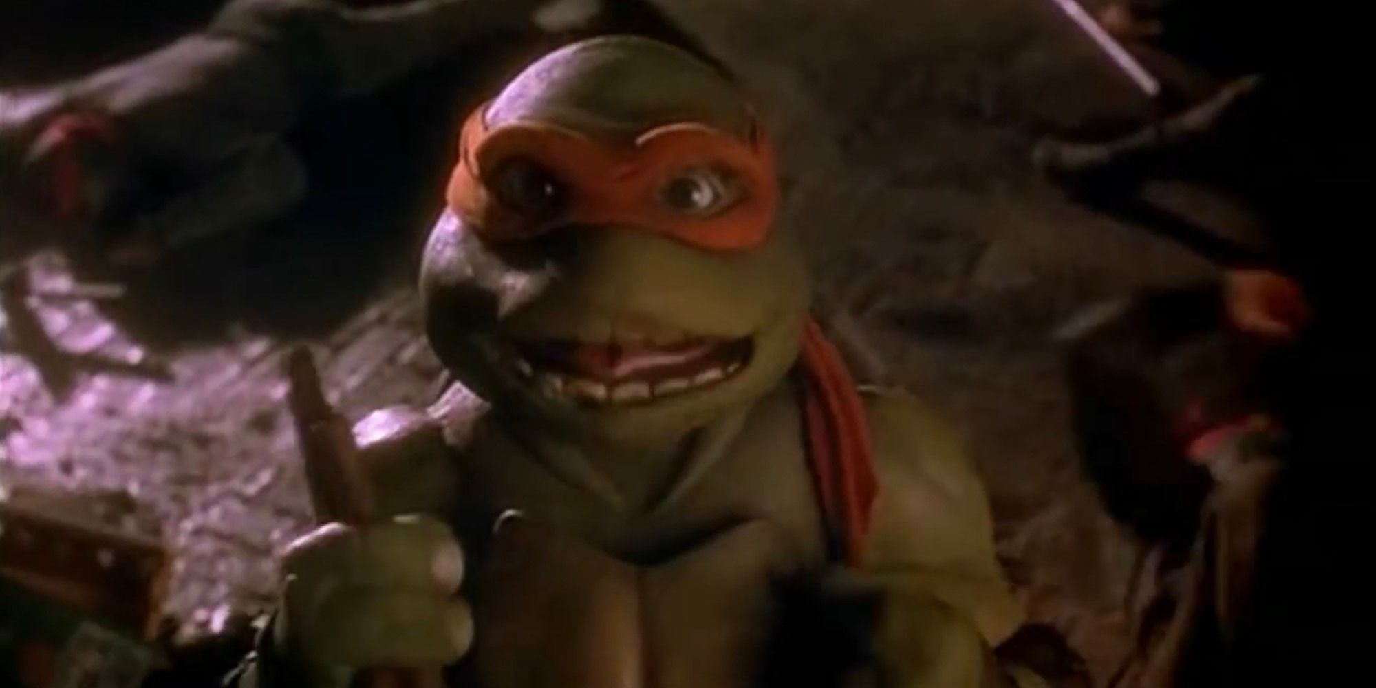 TMNT Mikey Yells I Love Being a Turtle