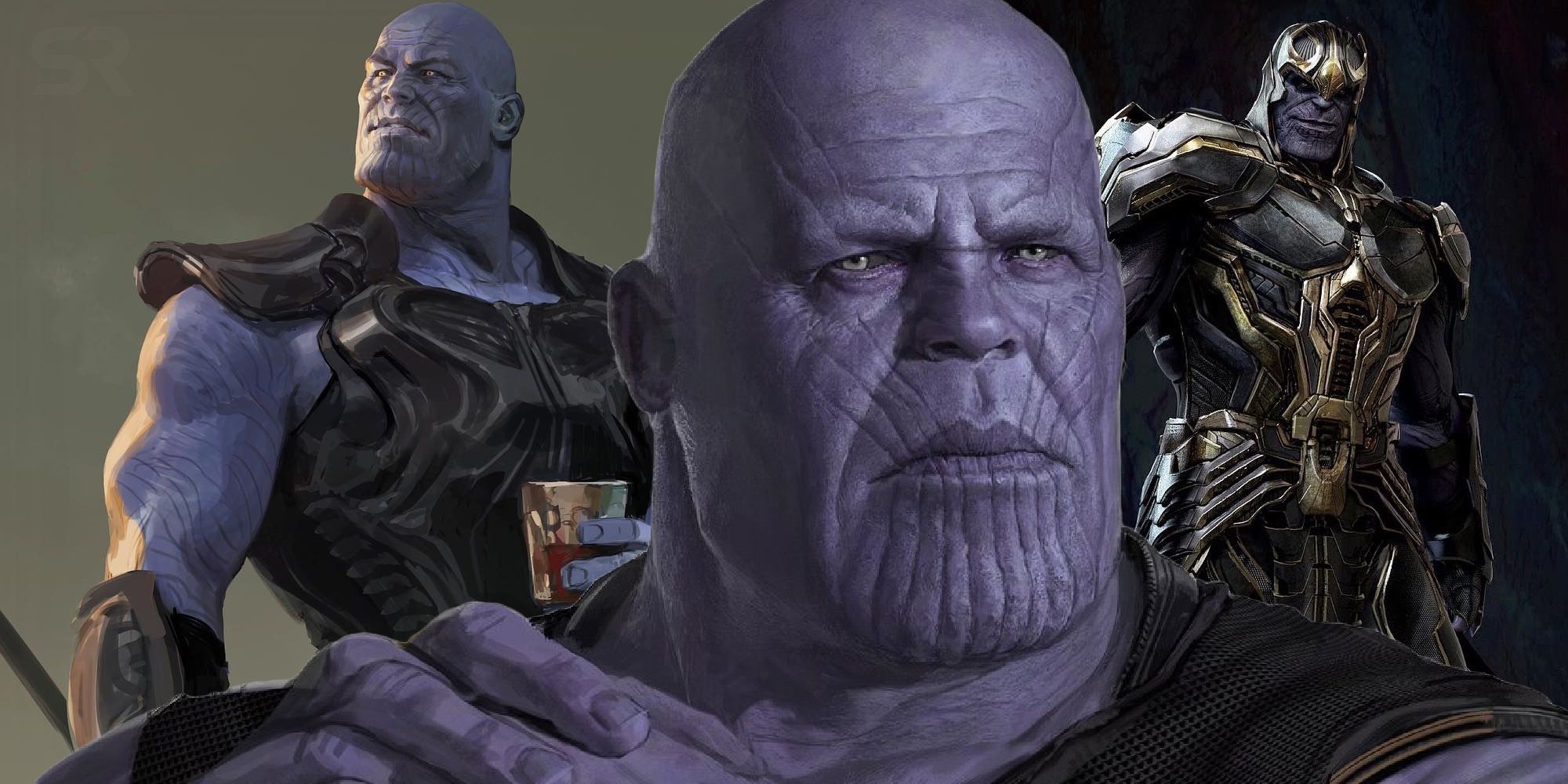 Avengers Infinity War Thanos Head Black Marvel Comics Men's Tee