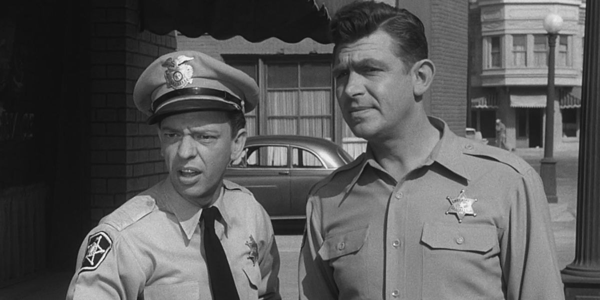Andy Griffith as sheriff Andy in The Andy Griffith Show