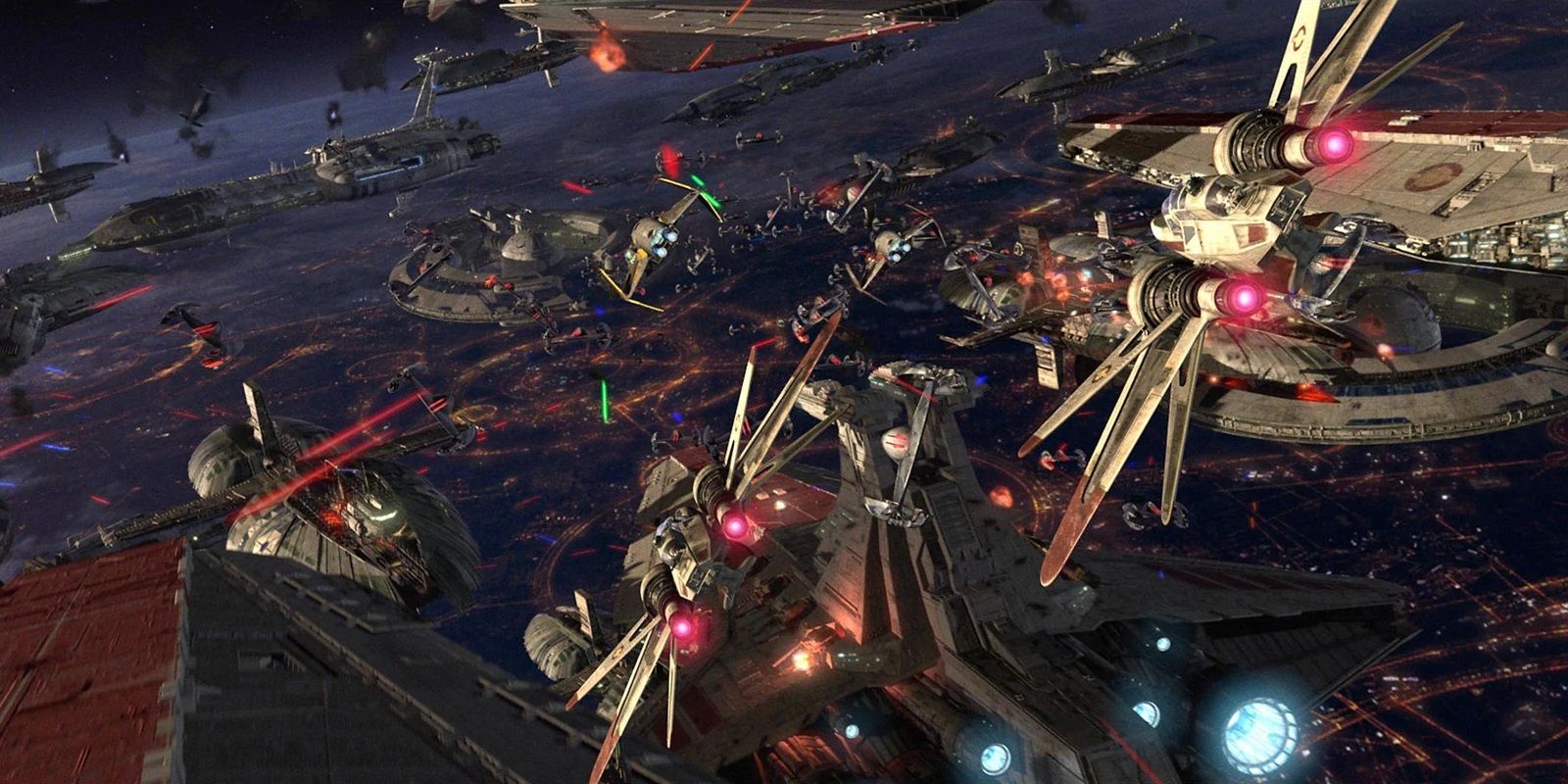 The Battle of Coruscant in Revenge of the Sith