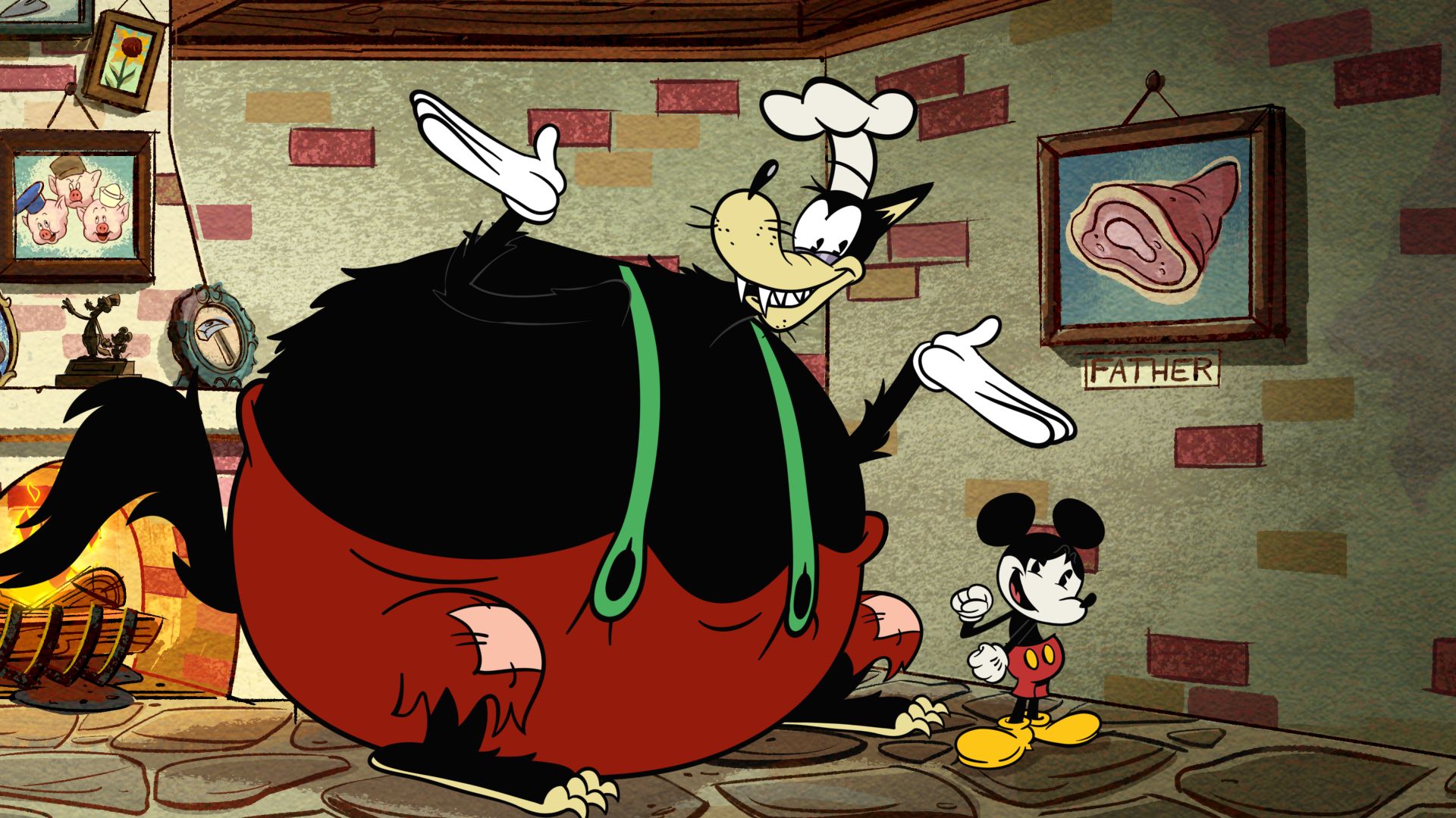 The Big Bad Wolf &amp; Mickey Mouse in The Wonderful World of Mickey Mouse